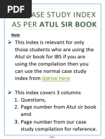 Paper6 IBS Case Study Index As Per Atul Sir Book