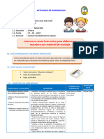 SESION COM Leemos Un Texto Instructivo para Elaborar Un Macetero Con Material de Reciclaje