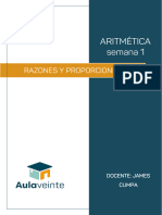 Aritmética-Razones y Proporciones