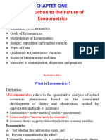 Econometric Chapter One