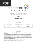 Verbal Reasoning-Set 3