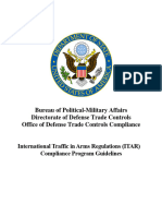 DDTC ITAR Compliance Program Guidelines 