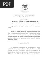 Octavio Augusto Tejeiro Duque: (Aprobado en Sesión Veintiocho de Enero de Dos Mil Veintiuno)