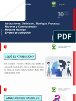 Sesión 03:: Atribuciones: Definición, Tipología, Procesos, Razones y Consecuencias Modelos Teóricos Errores de Atribución