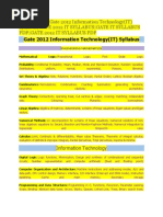 Gate Syllabus