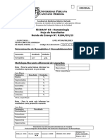 Ficha de Resultados - No 03 Subprograma de Hematologia