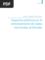 Sistemas Cognitivos Artificiales - 4 Aspectos Prácticos en El Entrenamiento de Redes Neuronales Profundas