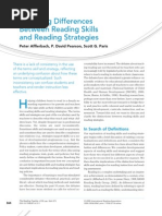 Difference Between Reading Skills and Strategies