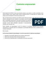 Contratos Empresariais: Ao Final Desta Unidade de Aprendizagem, Você Deve Apresentar Os Seguintes Aprendizados