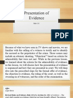 LESSON 8. Rule 132 Presentation of Evidence