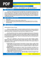 IC 1 Module 5 Moral and Spiritual Development