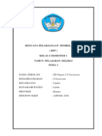 Rencana Pelaksanaan Pembelajaran (RPP) Kelas 4 Semester 1 TAHUN PELAJARAN 2022/2023 Tema 1