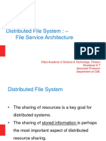 Distributed File System - File Service Architecture