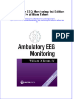 (Download PDF) Ambulatory Eeg Monitoring 1St Edition Iv William Tatum Ebook Online Full Chapter