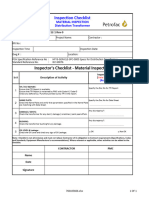 HFY Checklist 12-12-1 Rev 0 Material Inspection