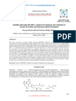 Stability Indicating RPHPLC Method Development and Validation of Tenofovir in Bulk and Pharmaceutical Formulation