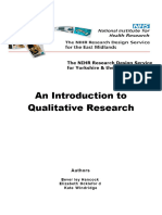 5 - Introduction To Qualitative Research 2009