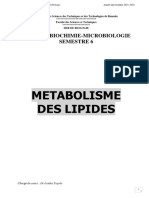 Metabolisme Des Lipides 21 22