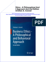 Instant Download Ebook of Business Ethics A Philosophical and Behavioral Approach 2Nd 2Nd Edition Christian A Conrad Online Full Chapter PDF