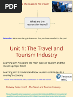 Unit 1 - The Travel and Tourism Industry - LAA & LAB