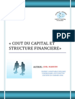 COUT DU CAPITAL ET STRUCTURE FINANCIERE MSTCF (Avec Page de Garde)