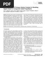 Determination of Primary Amine Content in Bonding Agent Used in Composite Solid Propellants