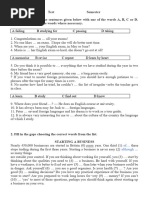 Form 11 Test Semester