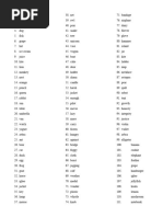 Spelling Bee List Class 7