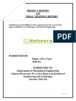 Welding Machine Project Report