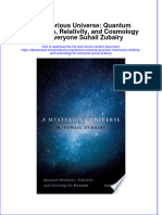 A Mysterious Universe Quantum Mechanics Relativity and Cosmology For Everyone Suhail Zubairy Full Chapter PDF