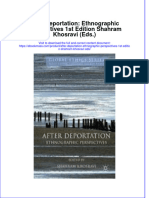 After Deportation Ethnographic Perspectives 1St Edition Shahram Khosravi Eds Full Chapter PDF