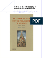 An Introduction To The Philosophy of Religion 4Th Edition Brian Davies Full Chapter PDF