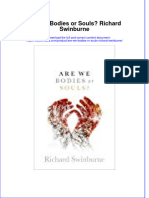 Are We Bodies or Souls Richard Swinburne Full Chapter PDF