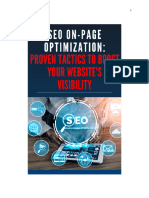 SEO On-Page Optimization Proven Tactics To Boost Your Website's Visibility