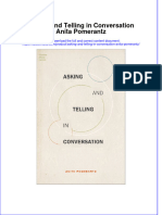 Asking and Telling in Conversation Anita Pomerantz Full Chapter PDF