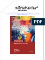 Arab Spring Modernity Identity and Change 1St Ed 2020 Edition Eid Mohamed Full Chapter PDF