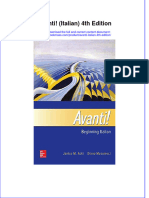 (Download PDF) Avanti Italian 4Th Edition Full Chapter PDF