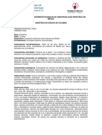 SESIONES CLÍNICAS Resumen Caso Clínico Columna