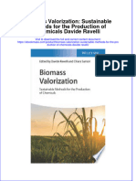 Biomass Valorization Sustainable Methods For The Production of Chemicals Davide Ravelli Full Chapter PDF