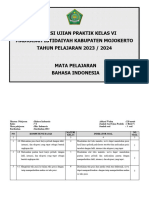 Kisi-Kisi Ujian Praktik Bahasa Indonesia