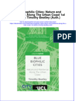 Blue Biophilic Cities Nature and Resilience Along The Urban Coast 1St Edition Timothy Beatley Auth Full Chapter PDF