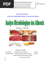 Analyses Microbiologique Des Aliments - QAJIA Awatif