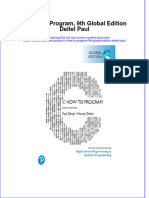 C How To Program 9Th Global Edition Deitel Paul Full Chapter PDF