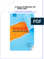 Business Research Methods 5Th Edition Bell Full Chapter PDF