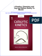 (Download PDF) Catalytic Kinetics Chemistry and Engineering 2Nd Edition Dmitry Yu Murzin Full Chapter PDF