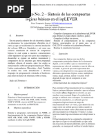 Experimento No. 2 - Síntesis de Las Compuertas Lógicas Básicas en El ispLEVER