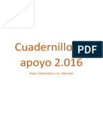 Cuadernillo de Apoyo para Matemática y Ciencias Naturales