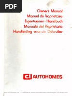 Autohomes Owners Manual VW T25 Kamper and KarismaWM