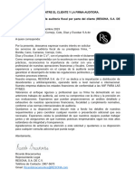 9-Correspondencia Entre El Cliente y La Firma Auditora