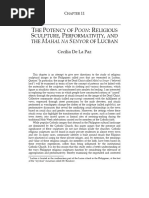 "The Potency of Poon, Religious Sculpture, Performativity, and The Mahal Na Senyor of Lucban" Cecilia de La Paz